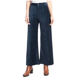 Frye Midnight Navy Velvet Wide Leg Pants size 29